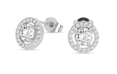 Liu Jo - Nadčasové ocelové náušnice se zirkony Essential LJ2262