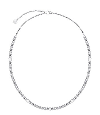 Liu Jo - Ocelový korálkový náhrdelník s krystaly LJ2985