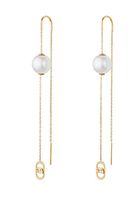 Liu Jo - Okouzlující pozlacené náušnice se syntetickou perlou LJ3011