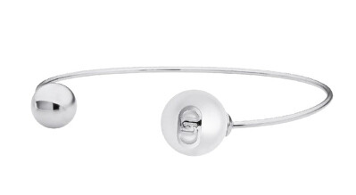 Liu Jo - Otevřený pevný náramek z oceli s perlou LJ3013