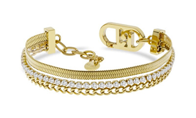 Liu Jo - Pozlacený trojitý náramek pro ženy Fashion LJ2644