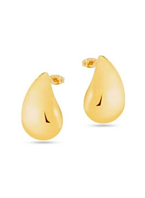 Liu Jo - Slušivé pozlacené náušnice z oceli Tear Drop LJ2721