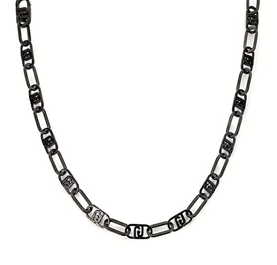 Liu Jo - Výrazný černý náhrdelník z oceli Fashion LJ2230