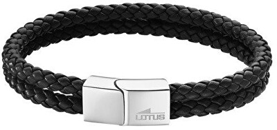 Lotus Style - Dvojitý kožený náramek Men Basic LS2011-2/1