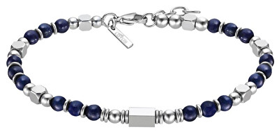 Lotus Style - Korálkový ocelový náramek Urban Man LS2308-2/2