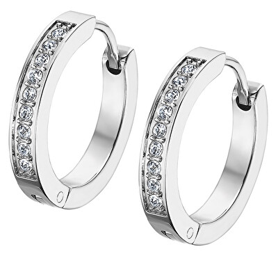 Lotus Style - Kruhové ocelové náušnice Urban Woman LS2329-4/1