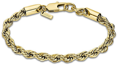 Lotus Style - Pozlacený náramek z oceli Men in Black LS2233-2/2