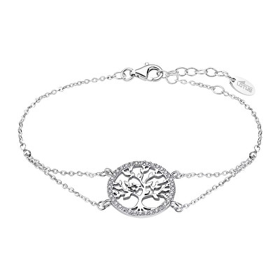 Lotus Silver - Něžný stříbrný náramek Strom života s čirými zirkony LP1746-2/1