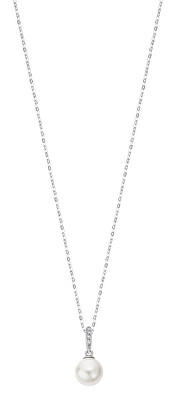 Lotus Silver - Stříbrný náhrdelník s kultivovanou perlou Pearls LP3478-1/1