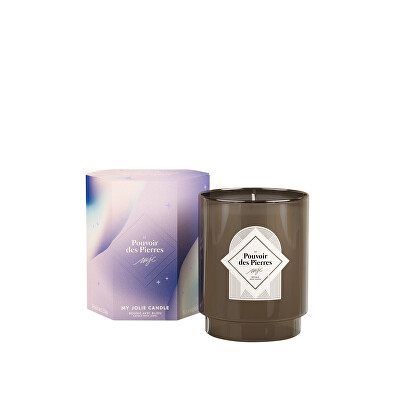 My Jolie Candle - Vonná svíčka 50h náhrdelník s malachitem Le Pouvoir De Pierress Modrý Květ 323078
