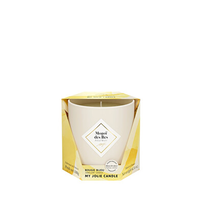 My Jolie Candle - Vonná svíčka 36h s náramkem Beige Les Essentielles Ostrov Monoi 320322