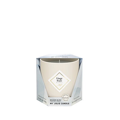 My Jolie Candle - Vonná svíčka 36h s náramkem Beige Les Essentielles Svěží prádlo 320325