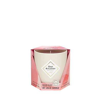 My Jolie Candle - Vonná svíčka 36h s náramkem Beige Les Essentielles Třešňový květ 320323