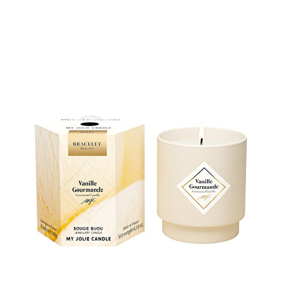 My Jolie Candle - Vonná svíčka 36h s náramkem Gold Les Surprenantes Gurmánská Vanilka 320283