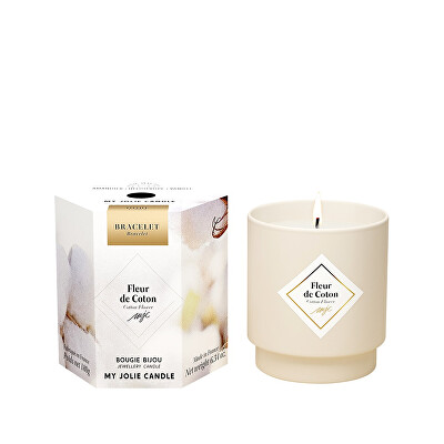 My Jolie Candle - Vonná svíčka 36h s náramkem Gold Les Surprenantes Květ bavlny 320281