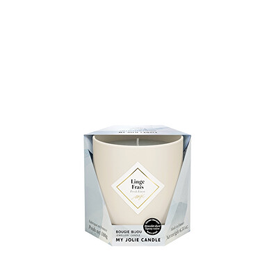 My Jolie Candle - Vonná svíčka 36h s náramkem Black Les Essentielles Svěží prádlo 320330