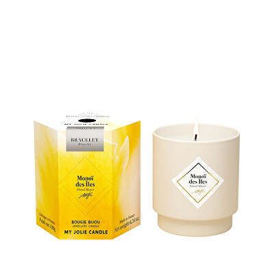 My Jolie Candle - Vonná svíčka 36h s náramkem Silver Les Surprenantes Ostrov Monoi 320286