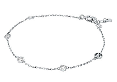 Michael Kors - Elegantní stříbrný náramek se zirkony Brilliance Kors MKC1716CZ040