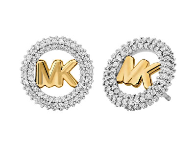 Michael Kors - Třpytivé bicolor náušnice pecky Premium MKJ8560931