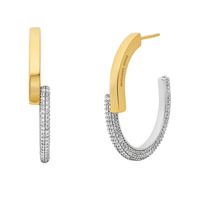 Michael Kors - Luxusní bicolor náušnice se zirkony Premium MKC1752CZ931