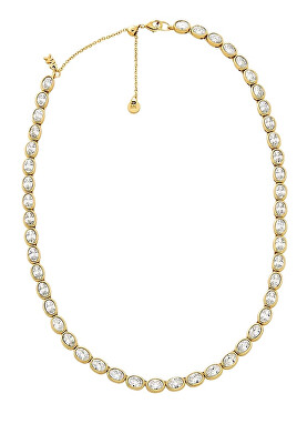 Michael Kors - Luxusní pozlacený náhrdelník s kubickými zirkony Bezel MKJ8469710