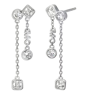 Michael Kors - Luxusní stříbrné náušnice s krystaly Brilliance Kors MKC1773040