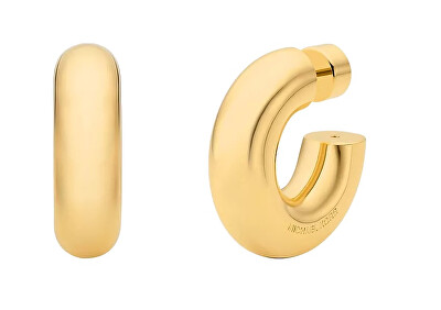 Michael Kors - Minimalistické pozlacené náušnice kruhy MKJ842200710
