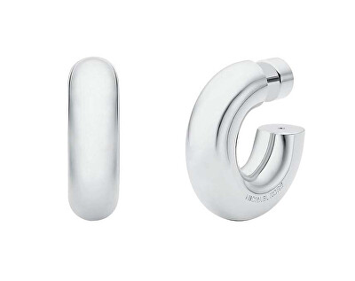 Michael Kors - Minimalistické kruhové náušnice z mosazi MKJ842200040