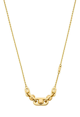 Michael Kors - Moderní pozlacený náhrdelník Astor Link MKC170800710