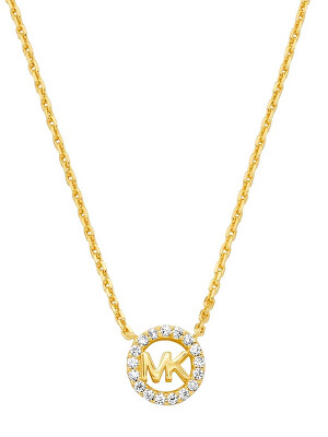 Michael Kors - Módní pozlacený náhrdelník s kubickými zirkony MKC1726CZ710