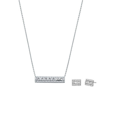 Michael Kors - Nádherná souprava šperků se zirkony MKC1688SET (náušnice, řetízek, přívěsek)