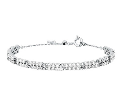 Michael Kors - Nádherný stříbrný náramek se zirkony Premium MKC1812040