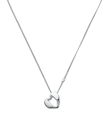 Michael Kors - Něžný stříbrný náhrdelník se srdcem Love Kors MKC1777040