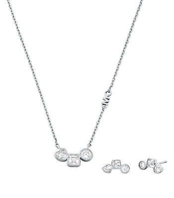 Michael Kors - Půvabná souprava stříbrných šperků MKC1767SET (náhrdelník, náušnice)