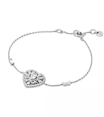 Michael Kors - Romantický stříbrný náramek se zirkony Love Kors MKC1690CZ040