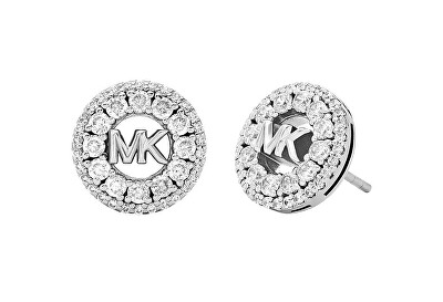 Michael Kors - Blyštivé stříbrné náušnice s kubickými zirkony MKC1827040