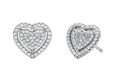 Michael Kors - Srdíčkové náušnice se zirkony Kors Love MKC1750CZ040