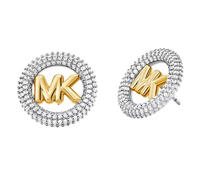 Michael Kors - Blyštivé bicolor náušnice pecky Premium MKJ8548931