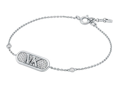 Michael Kors - Třpytivý stříbrný náramek Kors MK MKC1730CZ040