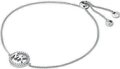 Michael Kors - Třpytivý stříbrný náramek s logem MKC1246AN040