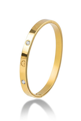 Marc Malone - Elegantní pevný náramek s krystaly MCB250404G