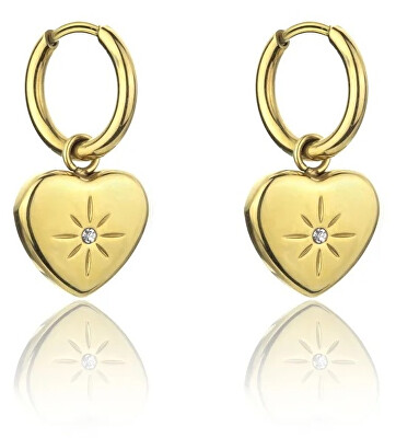 Marc Malone - Krásné pozlacené náušnice Celine Gold Earrings MCE23147G