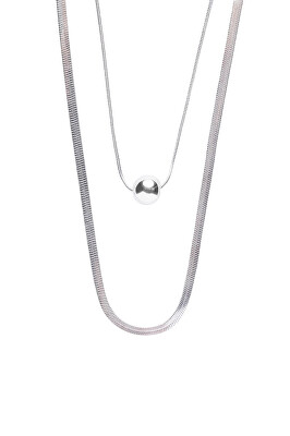 Marc Malone - Módní ocelový náhrdelník Luna Silver Necklace MCN250257S