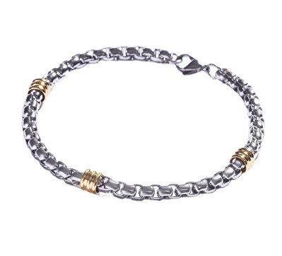 Marc Malone - Ocelový bicolor náramek pro muže MCGB5072SG