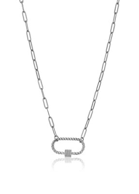 Marc Malone - Originální ocelový náhrdelník Hailey Silver Necklace MCN23016S