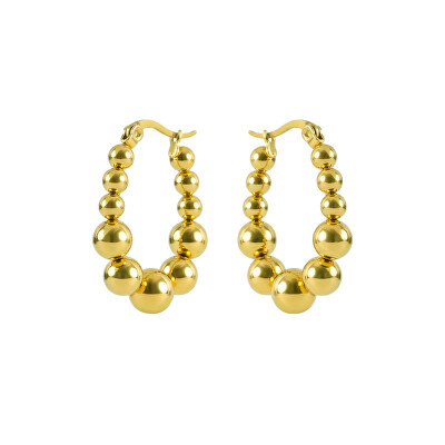 Marc Malone - Cercei placați cu aur Gwyneira Gold Earrings MCE260601G