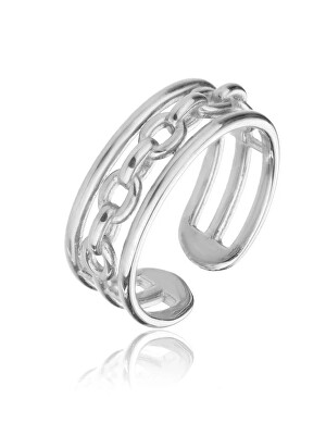 Marc Malone - Otevřený ocelový prsten Madeline Silver Ring MCR23001S