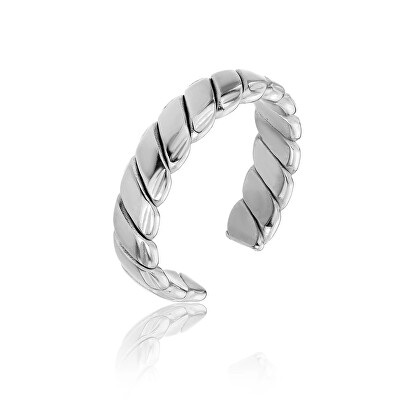 Marc Malone - Otevřený ocelový prsten Morgan Silver Ring MCJ.R1025