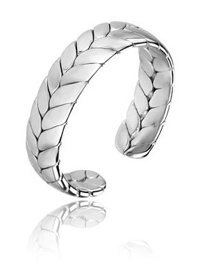 Marc Malone - Otevřený ocelový prsten Oaklynn Silver Ring MCJ.R1023