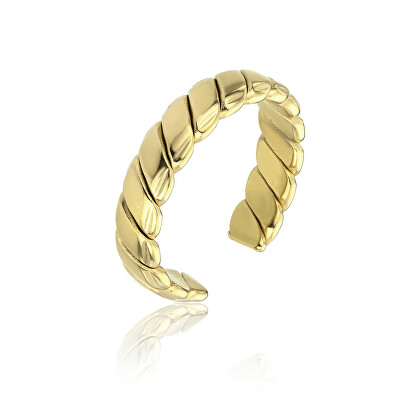 Marc Malone - Otevřený pozlacený prsten Morgan Silver Ring MCJ.R1026